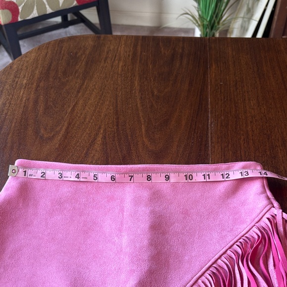 Windsor Blush Fringe Mini Skirt - Picture 2 of 5